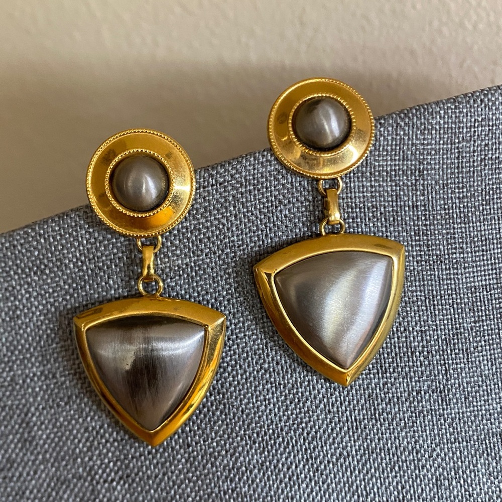 80s designer style statement, earrings